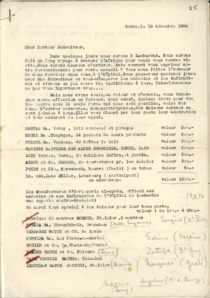 Brief von André Henry an Albert Schweitzer