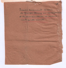 Von Schweitzer geheftete Briefe und Dokumente von André Henry