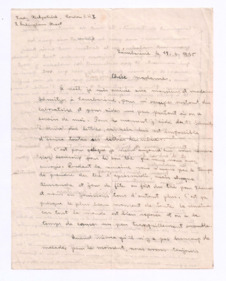 Brief von Albert Schweitzer und Marie Secretan an Pauline Kirkpatrick