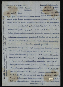 Brief von Albert Schweitzer an J. D. Brunschaten
