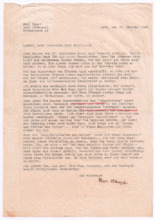 Brief von Paul Haupt an Albert Schweitzer