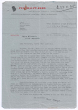 Brief von Paul Haupt an Albert Schweitzer
