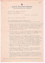 Brief von Paul Haupt an Albert Schweitzer
