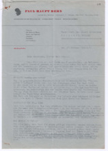 Brief von Paul Haupt an Albert Schweitzer