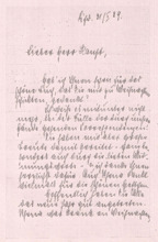 Brief von Helene Schweitzer an Paul Haupt