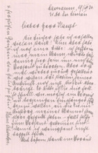 Brief von Helene Schweitzer an Paul Haupt
