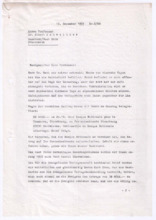 Brief von Georg Sund an Albert Schweitzer