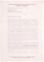 Brief von Georg Sund an Albert Schweitzer