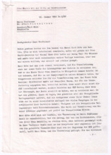 Brief von Georg Sund an Albert Schweitzer