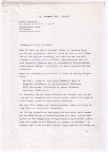 Brief von Georg Sund an Albert Schweitzer