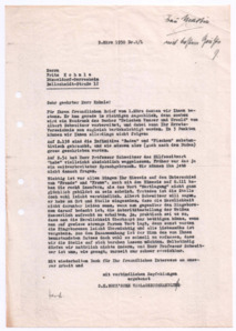 Brief von Georg Sund an Fritz Kohnle