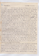Brief von Albert Schweitzer an Norman Cousins