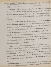 Brief von Albert Schweitzer an Norman Cousins