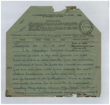 Telegramm von Norman Cousins an Albert Schweitzer