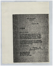 Brief von Dwight D. Eisenhower an Norman Cousins