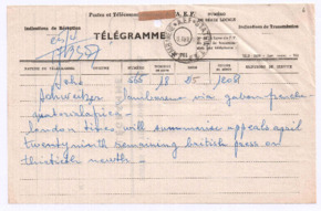 Brief von John. D. Newth an Albert Schweitzer