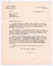 Brief von John. D. Newth an Emmy Martin