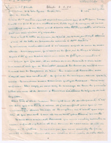 Brief von Albert Schweitzer an John D. Newth