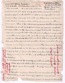 Brief von Albert Schweitzer an John D. Newth
