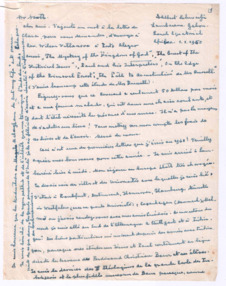 Brief von Albert Schweitzer an John D. Newth