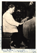 Eiigenh. Widmung und Unterschrift (Albert Schweitzer), 1957