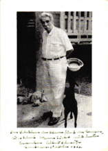 Eigenh. Widmung Albert Schweitzers, Lambarene, 1963