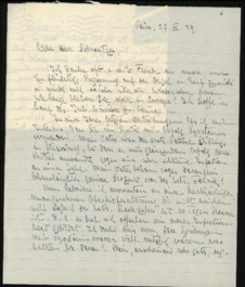 Brief von Elsa Bülow an Albert Schweitzer