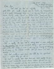 Brief von Gloria Coolidge an Sue
