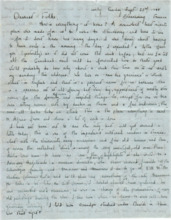 Brief von Gloria Coolidge an einen unbekannten Empfänger