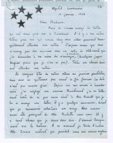 Brief von Gloria Coolidge an Emmy Martin