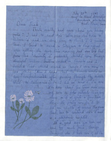 Brief von Gloria Coolidge an Jack Coolidge