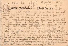 Postkarte von Gloria Coolidge an Ali Silver