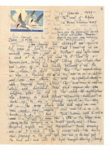 Postkarte von Gloria Coolidge an einen unbekannten Empfänger