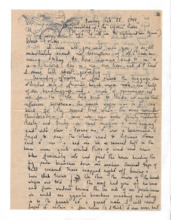 Brief von Gloria Coolidge an einen unbekannten Empfänger
