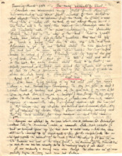 Brief von Gloria Coolidge an einen unbekannten Empfänger
