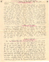 Brief von Gloria Coolidge an einen unbekannten Empfänger