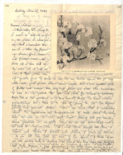 Brief von Gloria Coolidge an einen unbekannten Empfänger