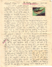 Brief von Gloria Coolidge an einen unbekannten Empfänger
