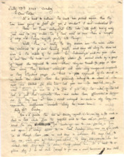 Brief von Gloria Coolidge an einen unbekannten Empfänger
