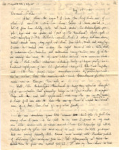 Brief von Gloria Coolidge an einen unbekannten Empfänger
