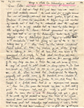 Brief von Gloria Coolidge an einen unbekannten Empfänger
