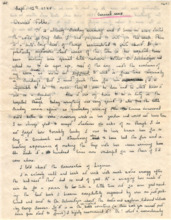 Brief von Gloria Coolidge an einen unbekannten Empfänger