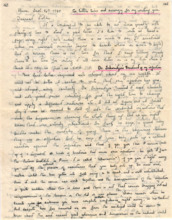 Brief von Gloria Coolidge an einen unbekannten Empfänger