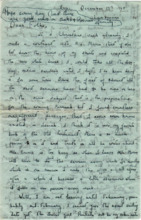 Brief von Gloria Coolidge an einen unbekannten Empfänger