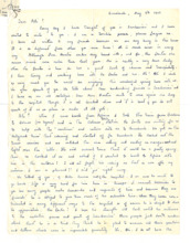 Brief von Gloria Coolidge an Ali Silver