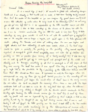 Brief von Gloria Coolidge an einen unbekannten Empfänger