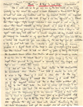 Brief von Gloria Coolidge an einen unbekannten Empfänger