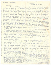 Brief von Gloria Coolidge an Ali Silver