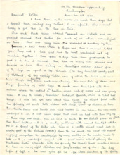 Brief von Gloria Coolidge an einen unbekannten Empfänger