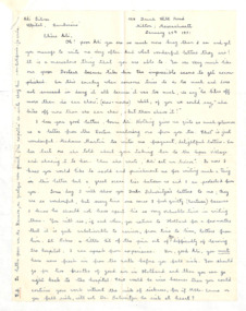 Brief von Gloria Coolidge an Ali Silver